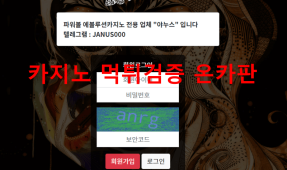 야누스먹튀