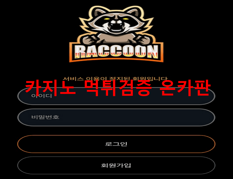 라쿤먹튀