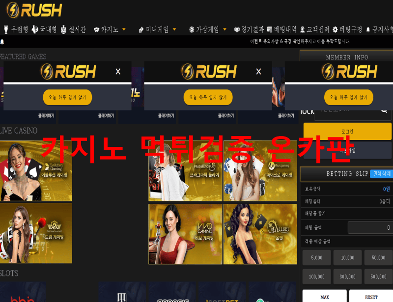 러쉬먹튀