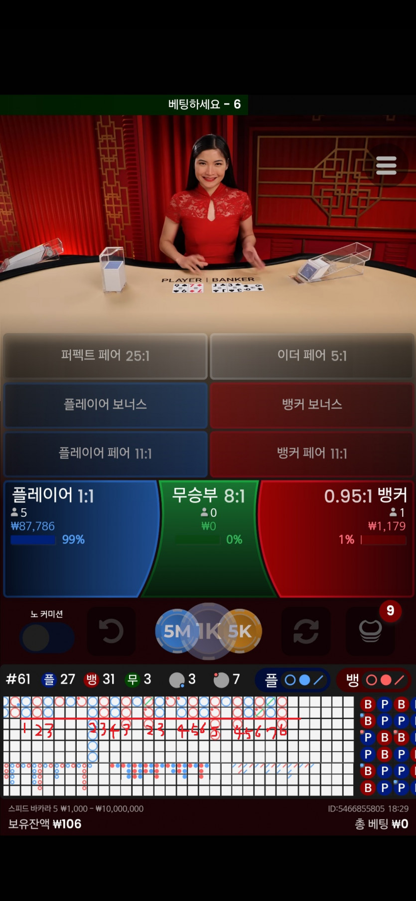 바카라 노하우 투박스 꺽어먹기(1)