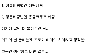 결국엔 남는 배팅법 2개(1)