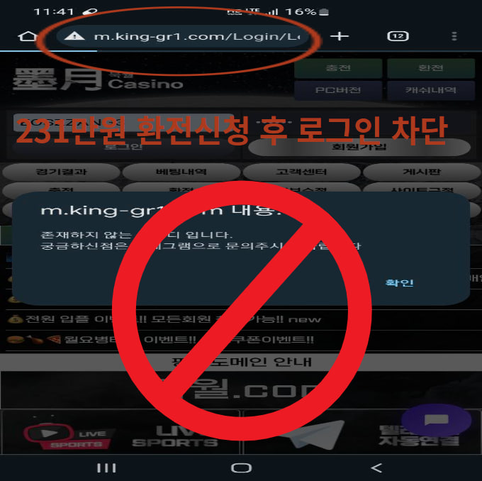 금일 묵월 먹튀 발생(1)