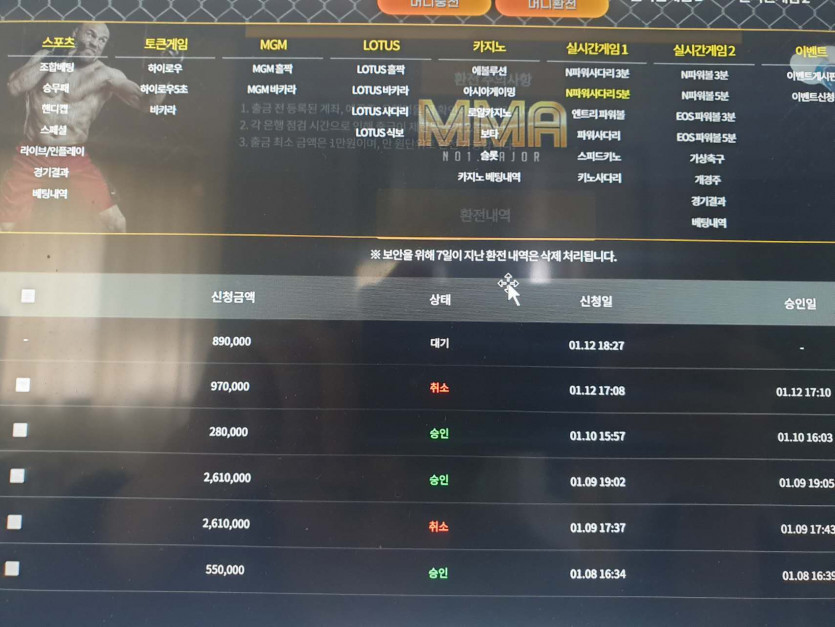 MMA 먹튀 사이트(1)