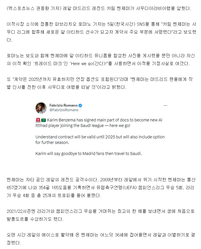 벤제마(1)