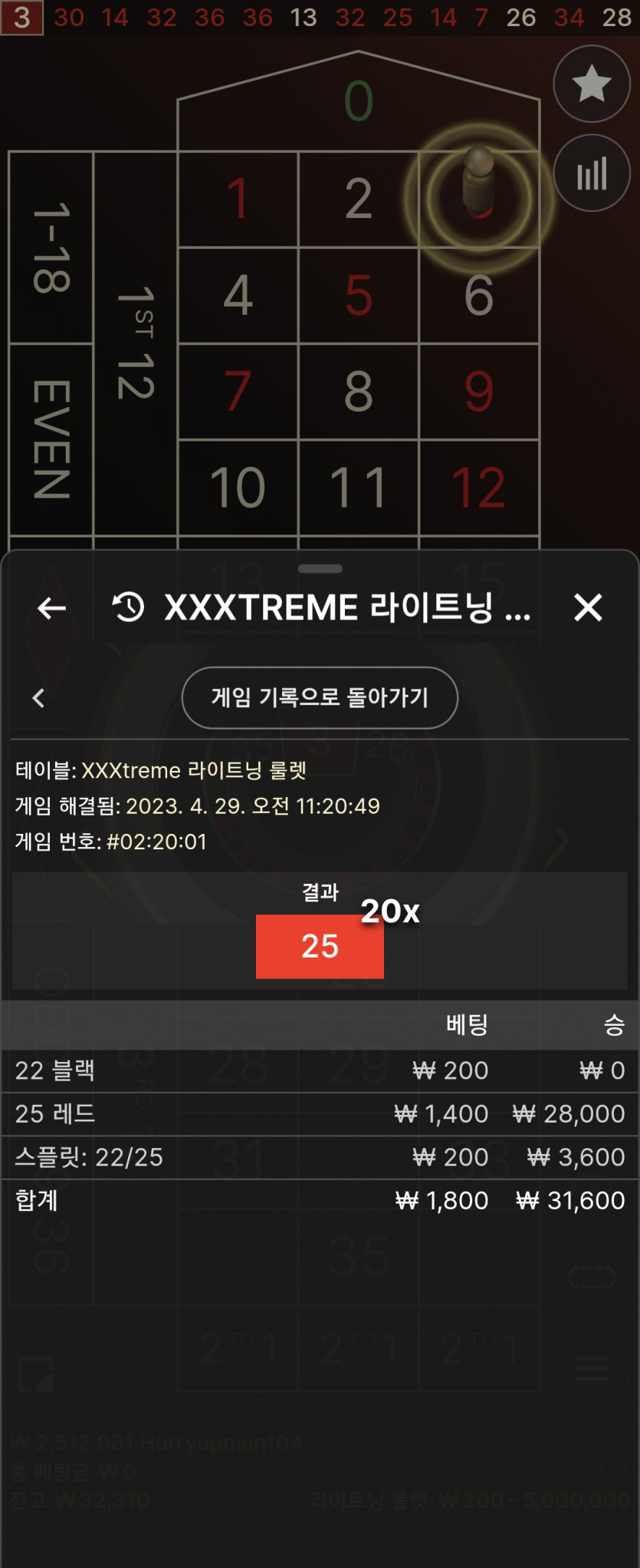 룰렛에 맛들린 사람계신가요.(0)