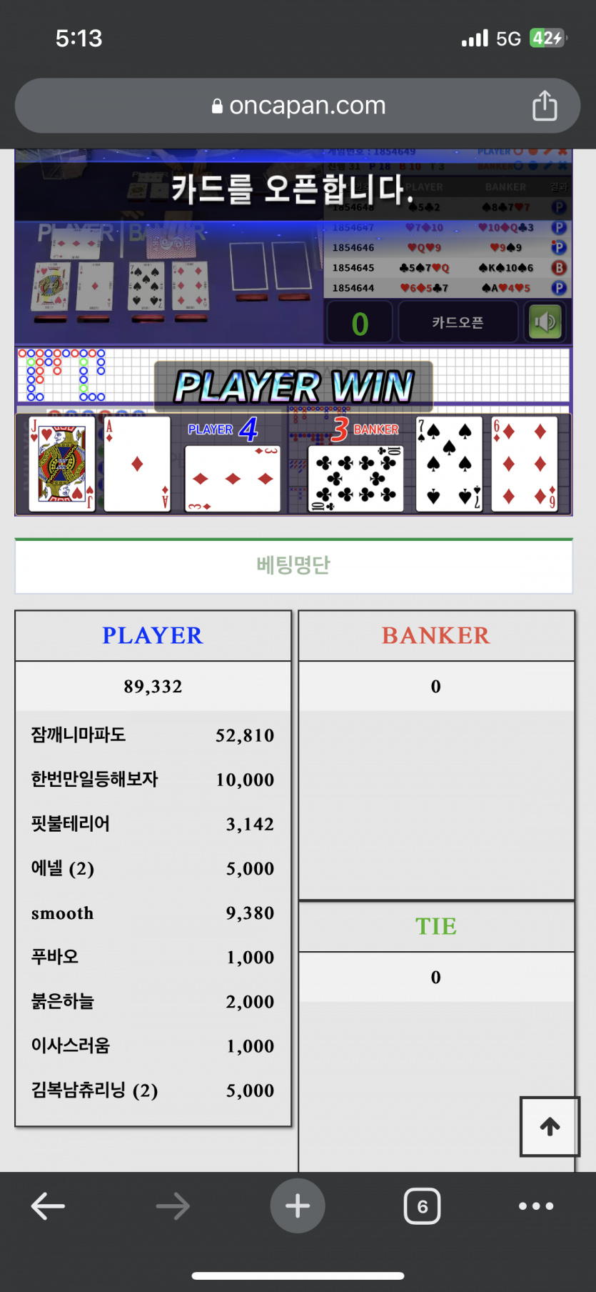 오늘도 훈훈한 온카판 대동단결 ㅎ(0)