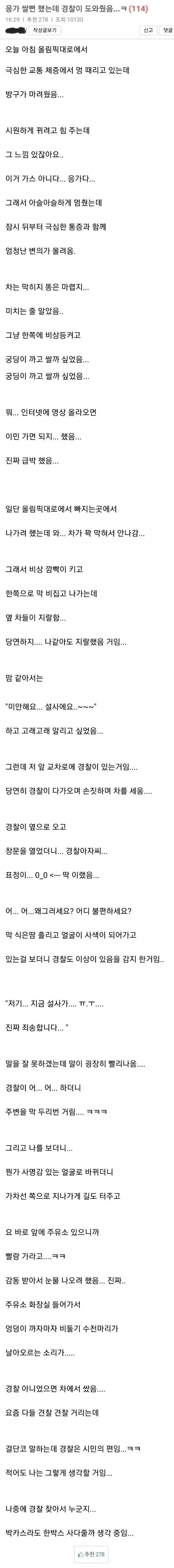 급똥은 경찰도 도와준다(0)