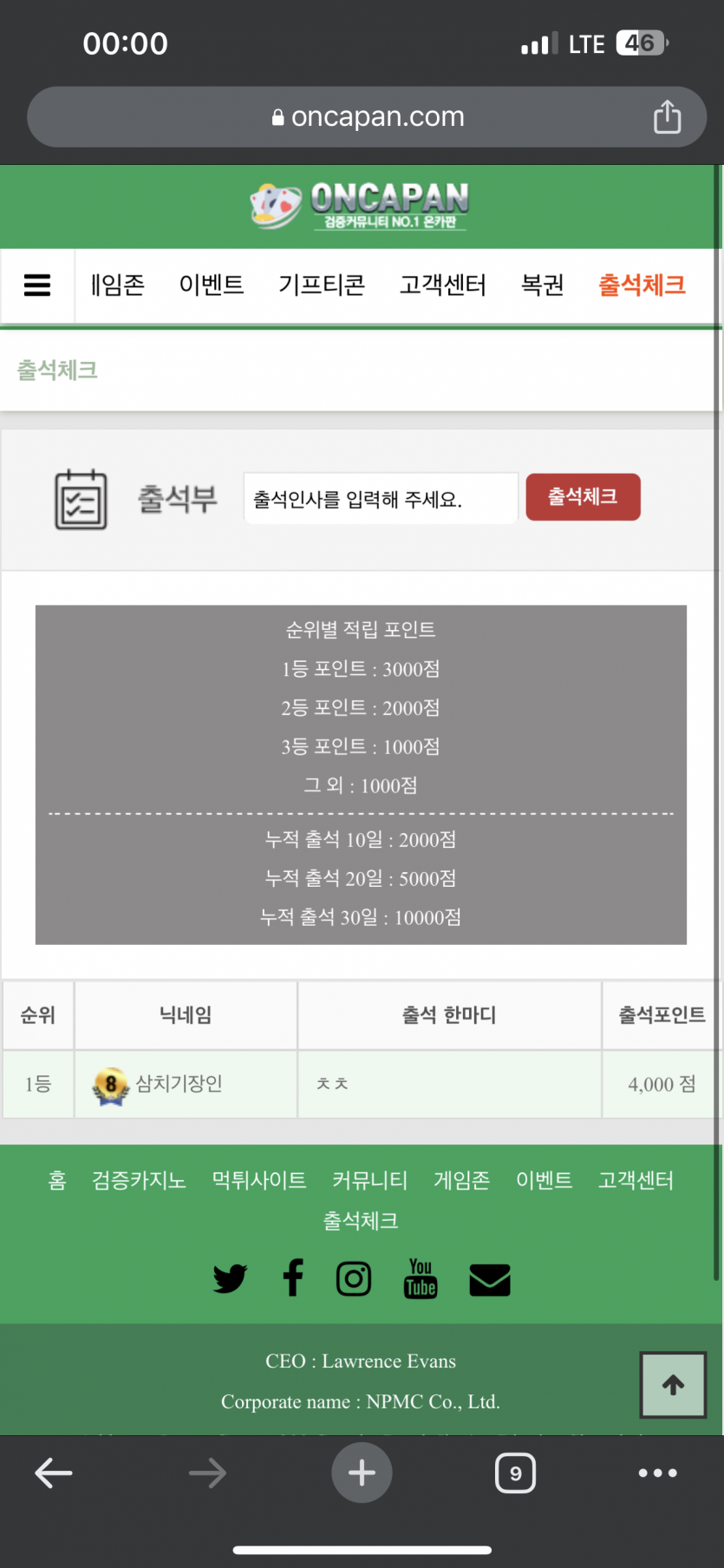드디어 처음으로 1등!(0)