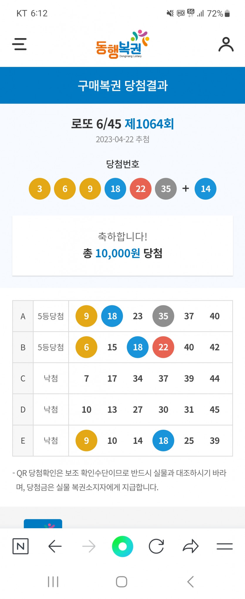 지난주 로또~~(0)