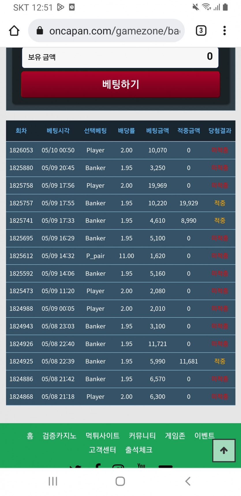 하..포바 적중 처참하네(0)