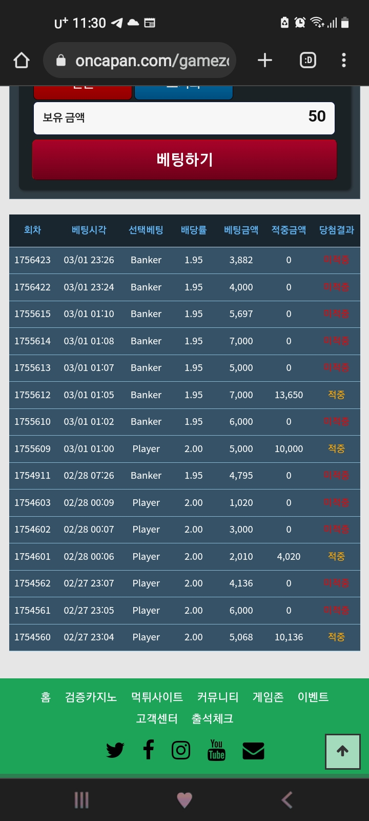 하루종일 토토하다...(0)
