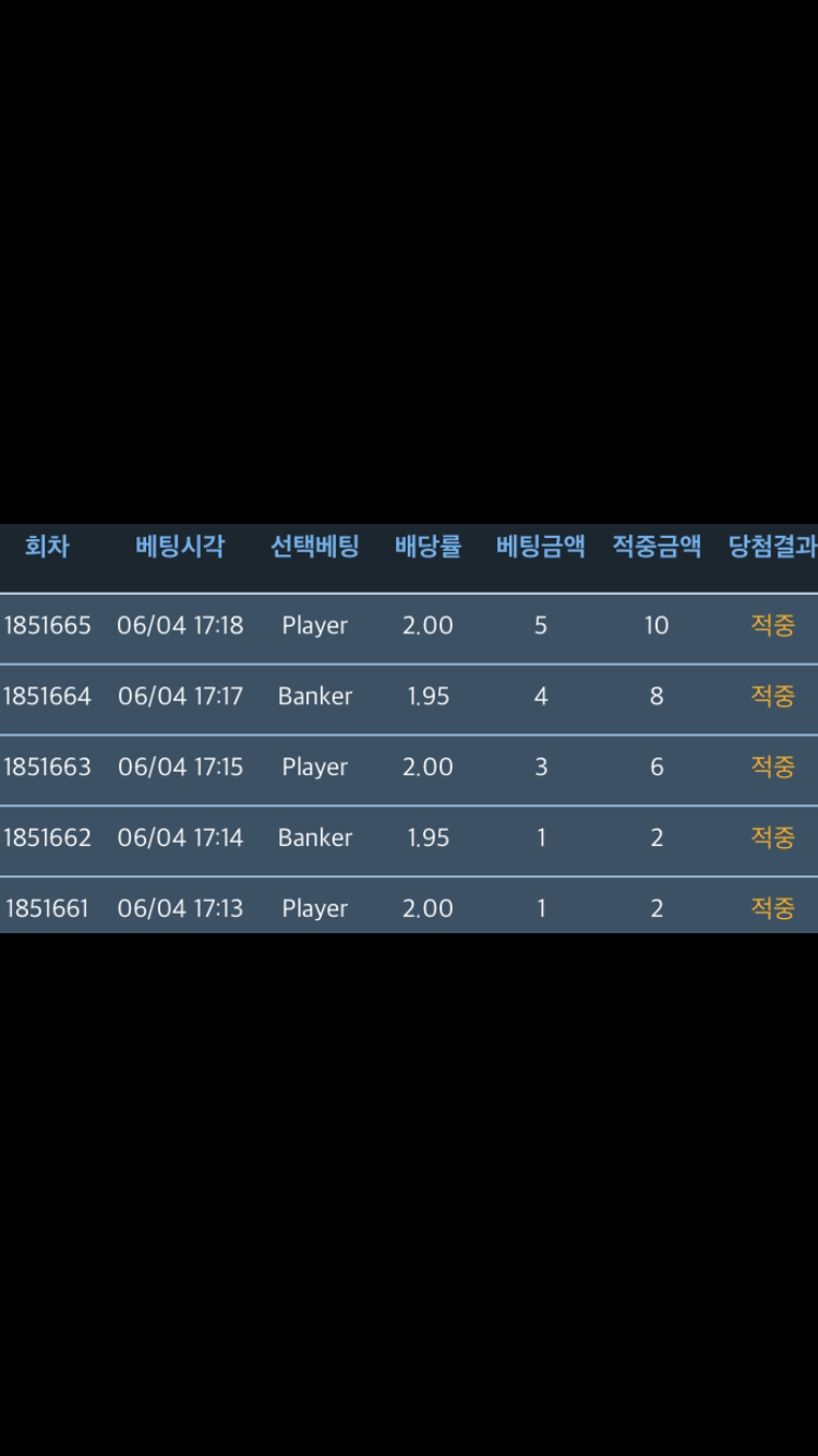 5연승 성공!(0)