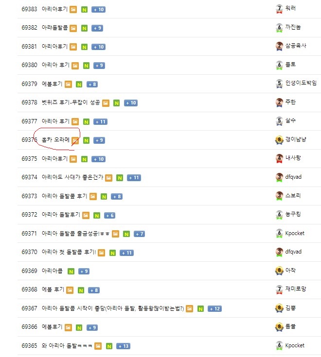 아리가아 안된다면....홈카님들......(0)
