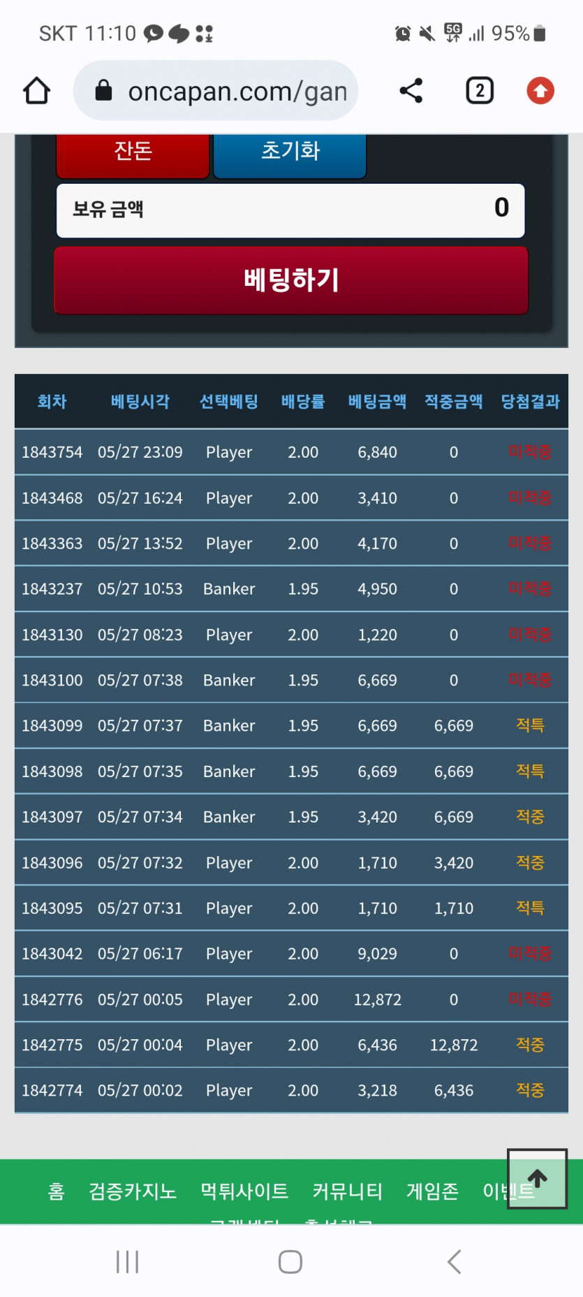 하.. 6연패네유 ㅜ ㅜ(0)