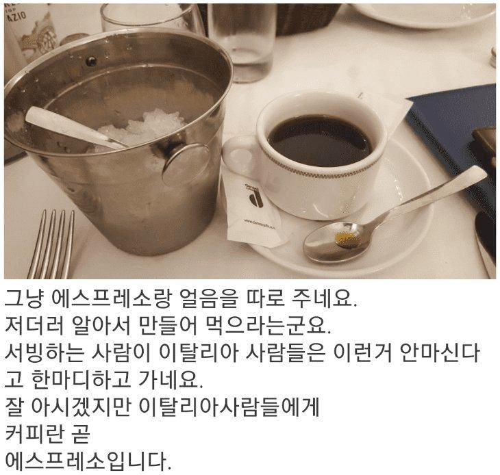 이탈리아에서 아메리카노를 시키면(0)