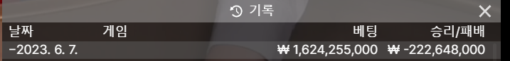 한강갑니다 유로스타5차전 -2억2300만원(0)