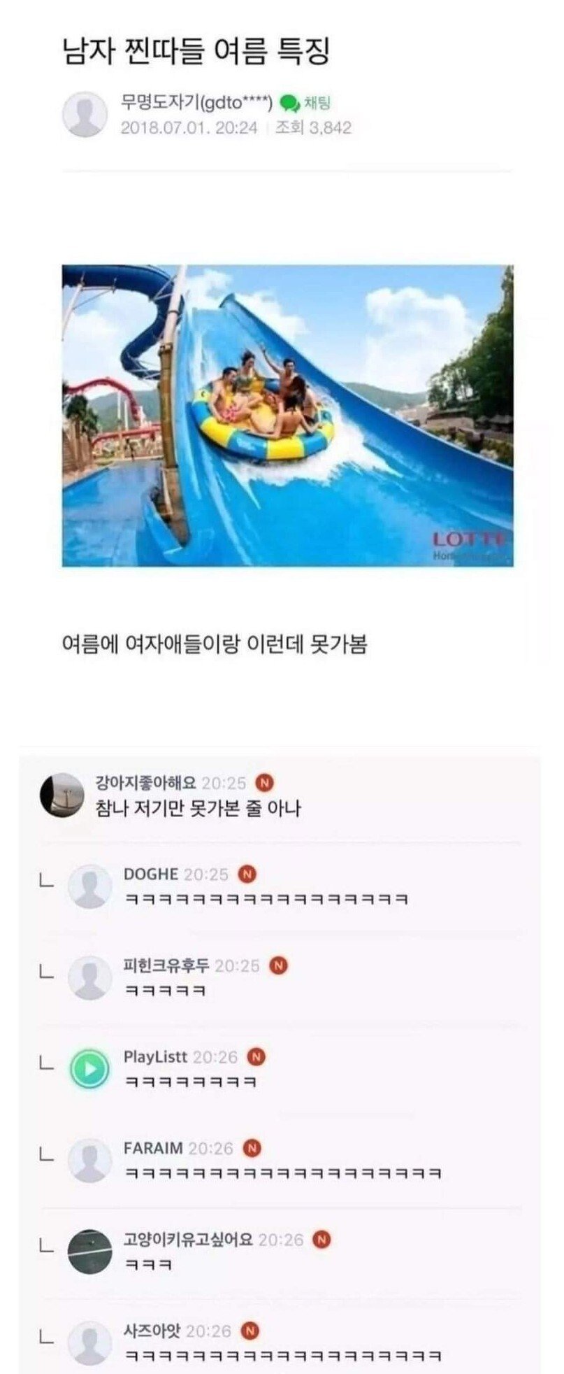 남자 찐따들 여름특징(0)