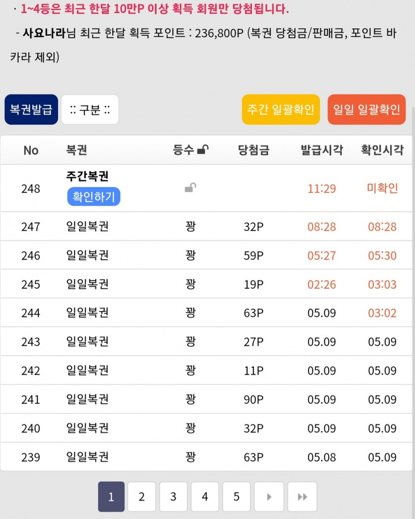 와 얼마만에 주복이냐(0)