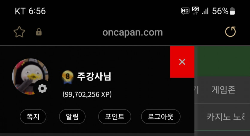 곧 포바경험치 1억돌파 예정인데...포인트가 오데로..ㅠㅠ(0)