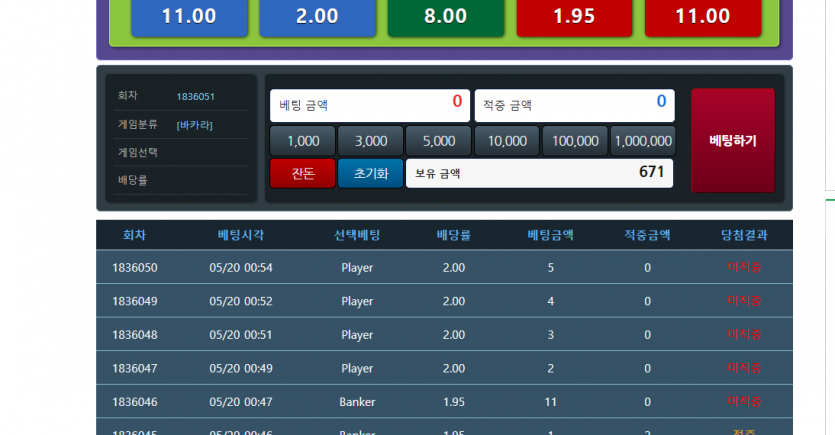 5연패!(0)
