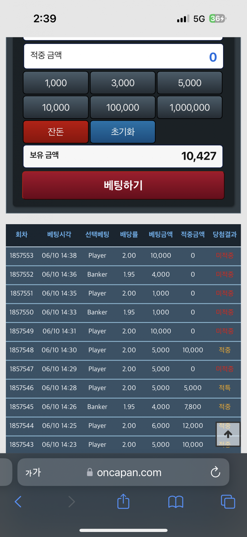 저는 5연패 달성요 ㅋㅋㅋ(0)