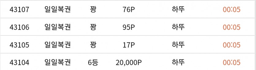 일복 6등 감사합니다!(0)