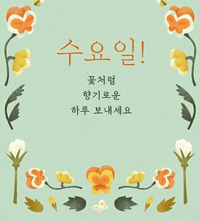 일주일의 반 벌써 수요일(0)