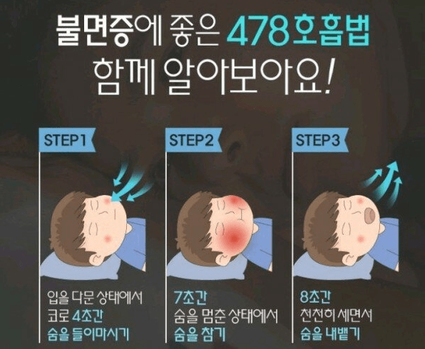 잠 오는 호흡법 입니다(0)