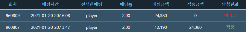 포인트 바카라 2깡 실패(0)