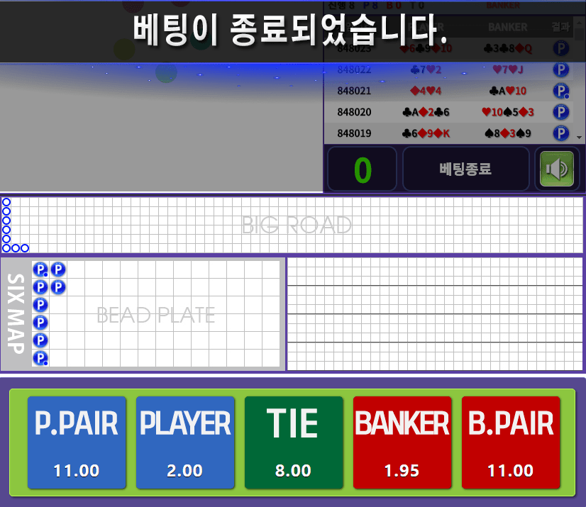 포인트 바카라 플줄 현황(0)