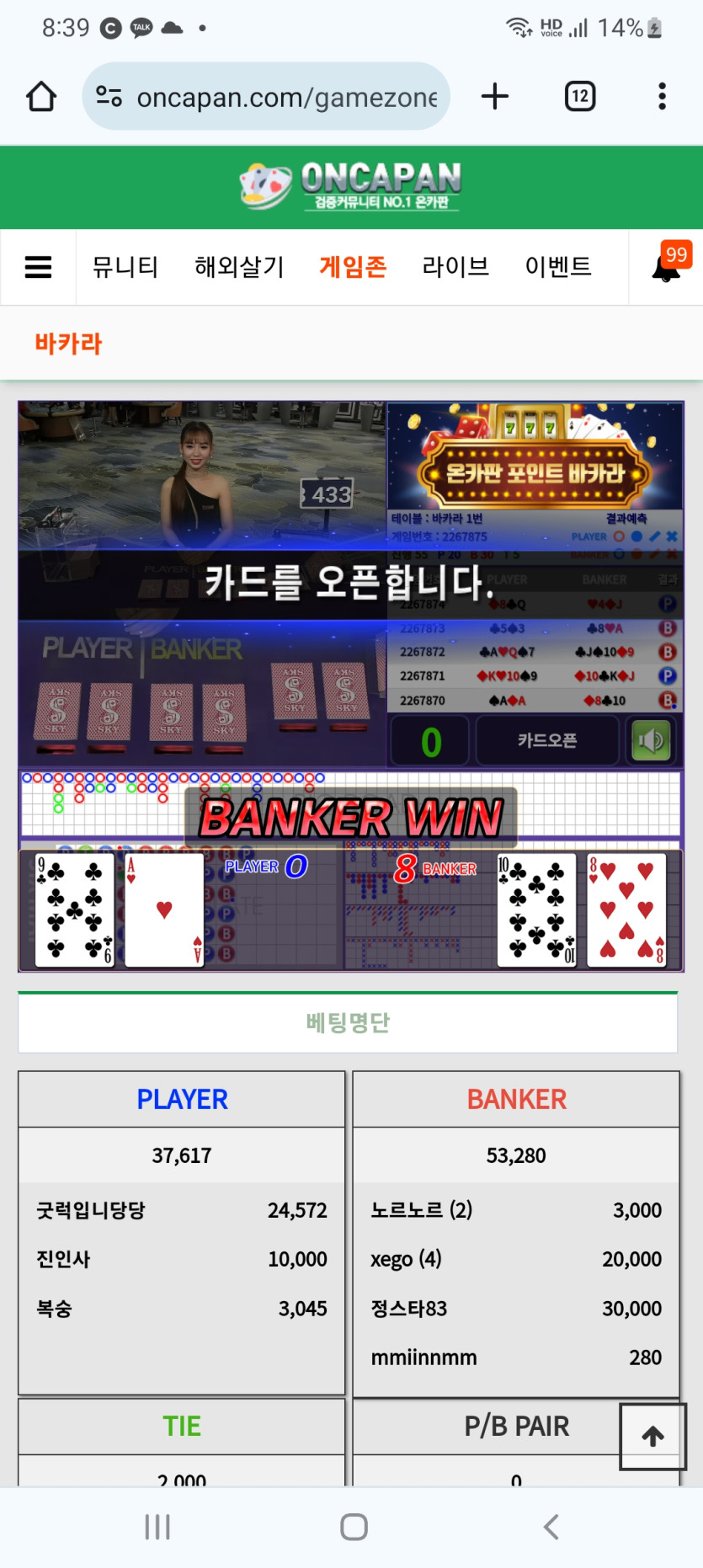 블루향님배 2만릴) 요키치 굿럭 사후인증(0)