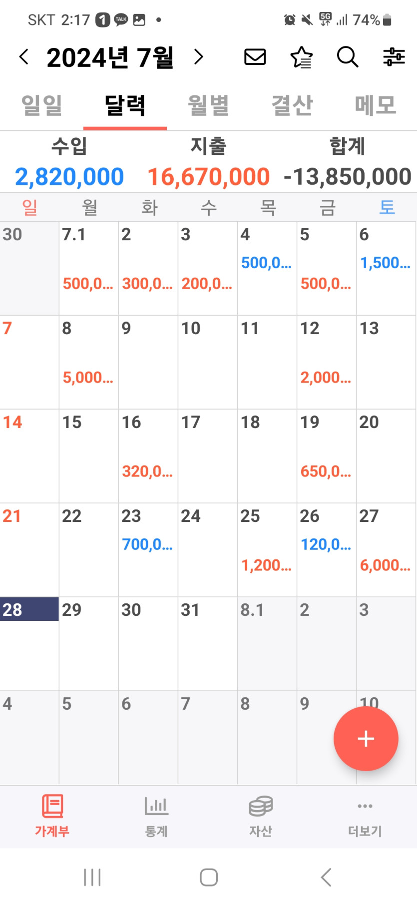7월 마감.(0)