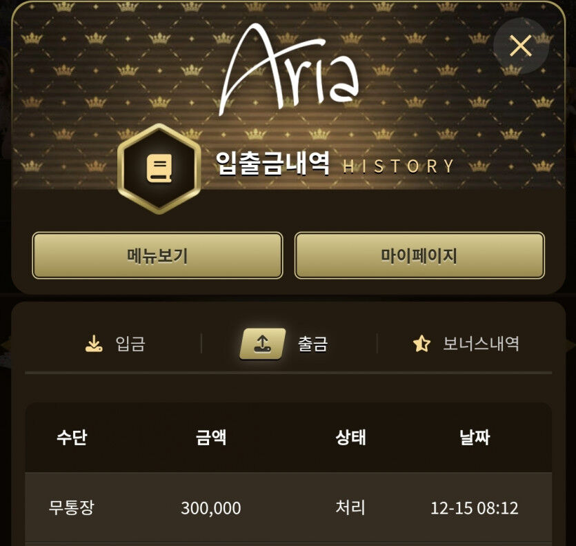 아리아 후기(0)