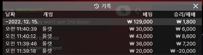 룰렛도 어렵네요 ㅠㅠ(0)