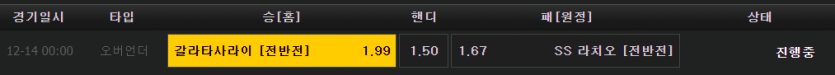 00시 라치오 전반 1.5 옵 뱃!(0)