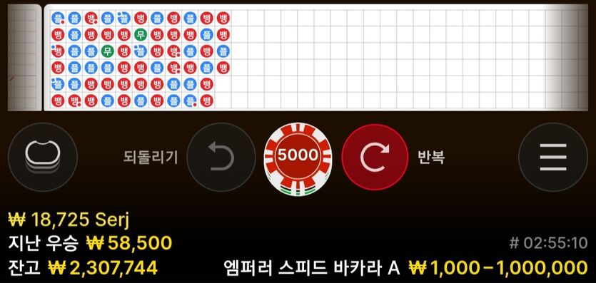 바카라 -800 복구기 7일차(1)