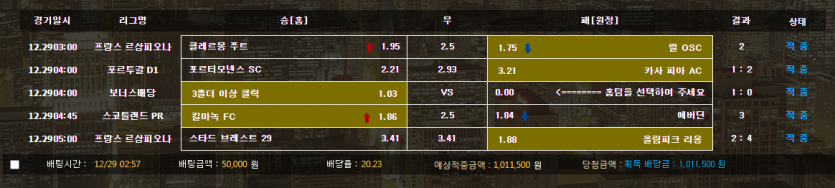 새벽 스포츠 벳 후기2(0)