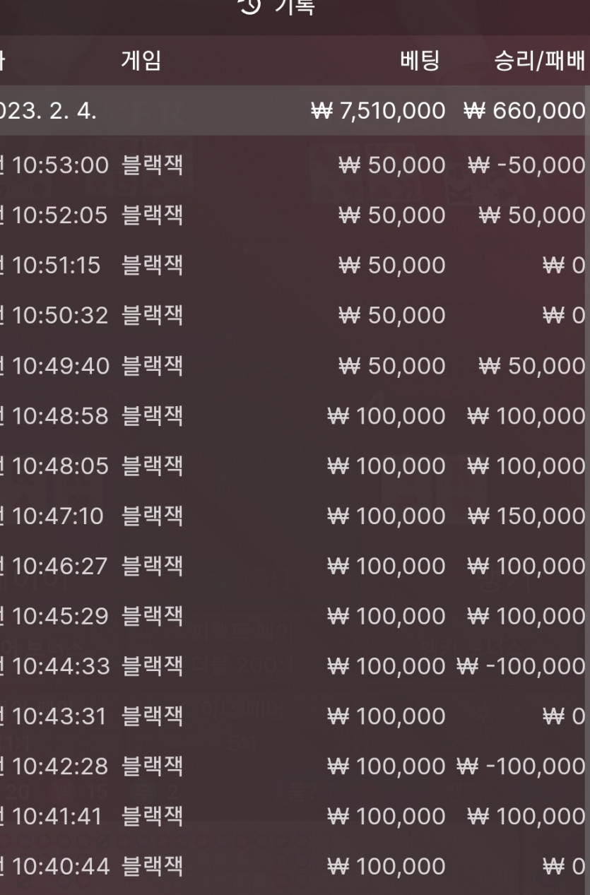 뱃위즈 블랙잭 후기(1)