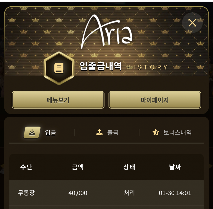 아리아 슬롯 후기(3)