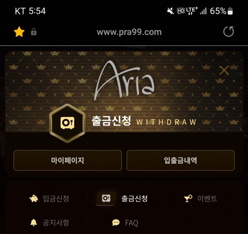 아리아카지노 후기(0)