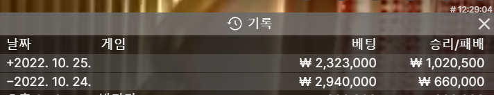 10/25일 수익 다시 인증!(0)