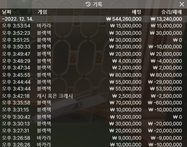 에볼 바카라.블랙잭 후기 ㅎㅎ(0)