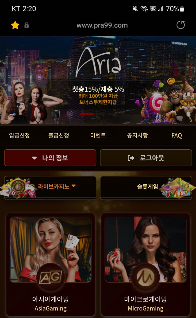 아리아카지노 후기(0)