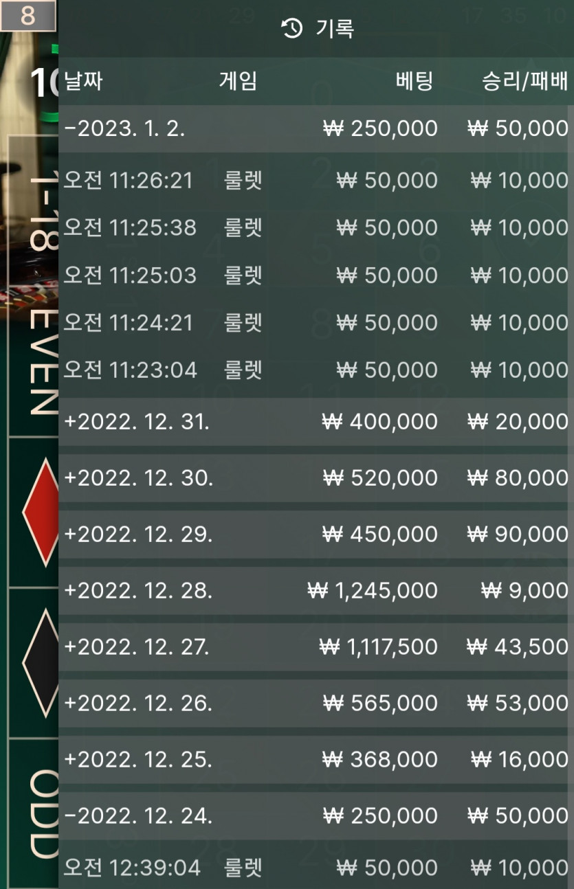 1/2 룰렛(0)