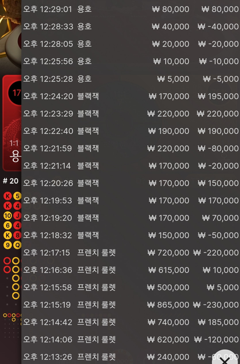 홈카 룰렛 블랙잭 용호 후기입니다.(0)