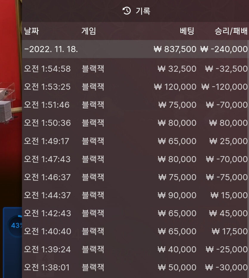 홈카 블랙잭 오링입니다.(0)