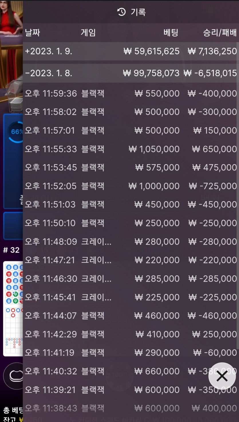 블랙잭은 연승때만 하십시요(0)