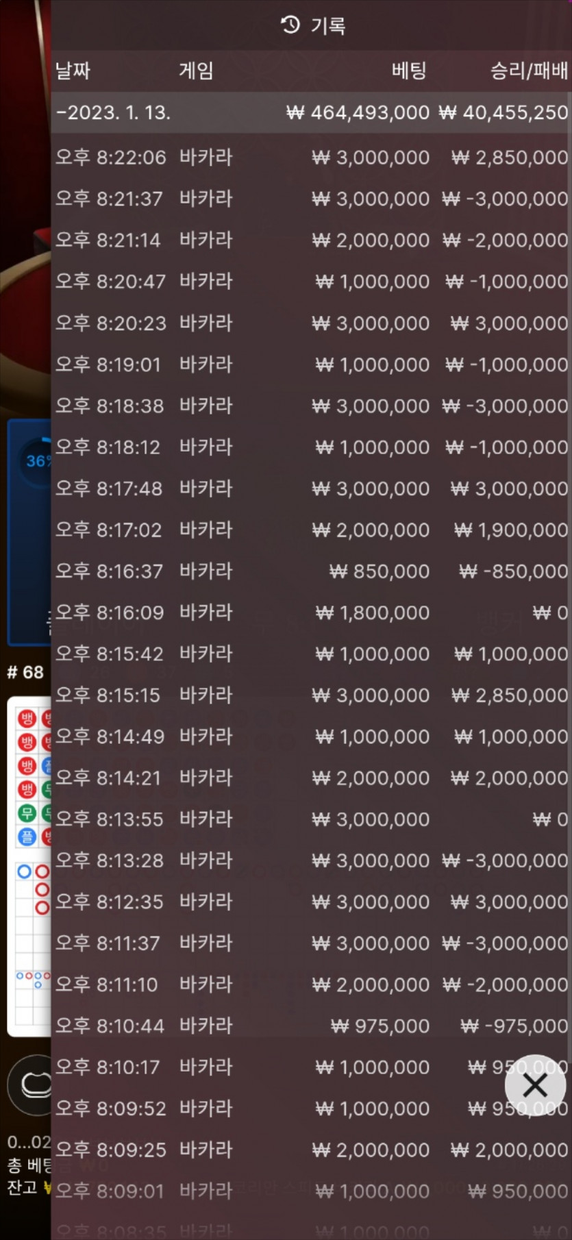 에볼패기 마지막 타임(0)