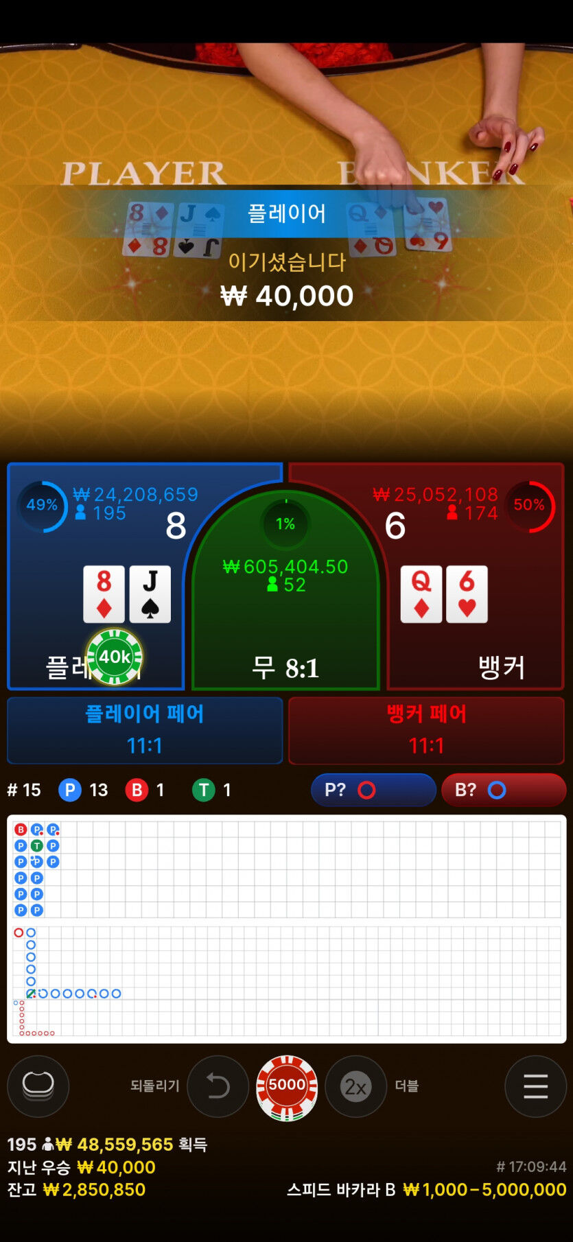 줄에 강뱃때리기 사람심리역이용하기.(8)