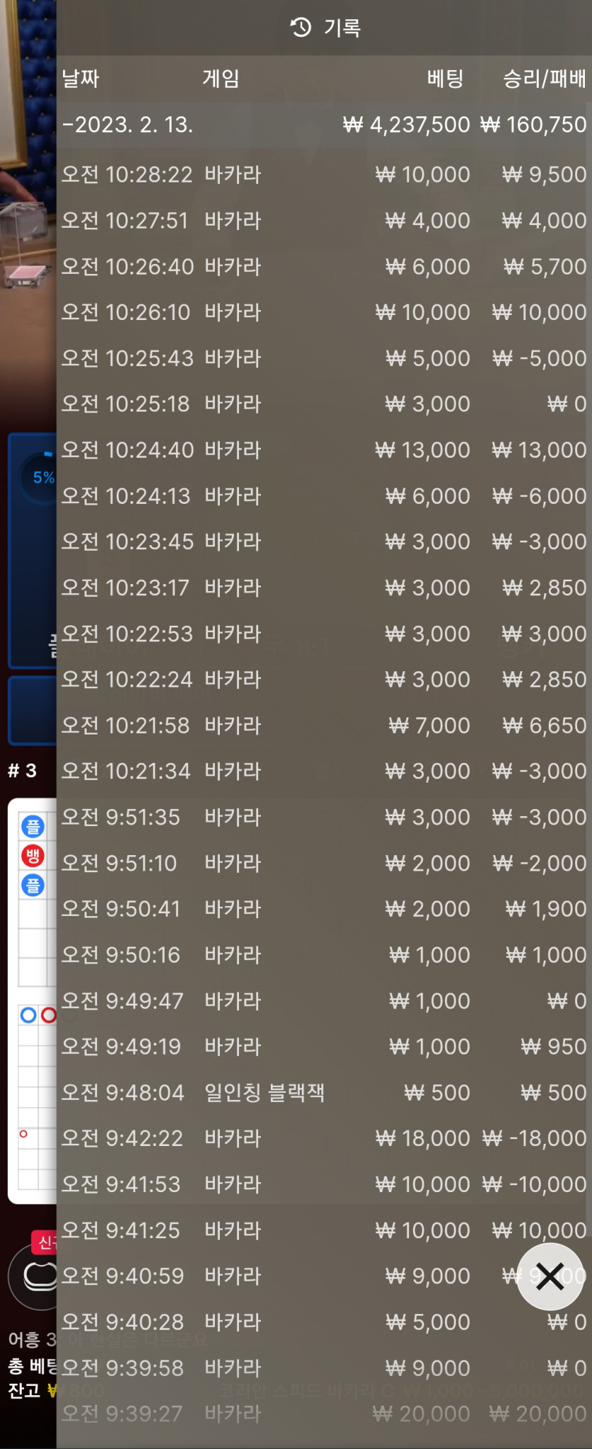 아리아에서 잠들기전 한바탕 했네요(0)